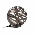 Kuzco LED Floor Lamp With Organic Shaped Laser Cut Metal Sphere Shade FL2514-BZ